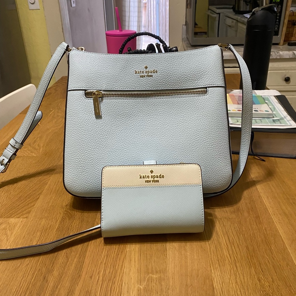 Kate Spade leather crossbody and matching wallet USED ONCE ONLY